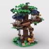 Compatible Building Blocks MOC-126557 Mini Tree House Classic Winter Kids Assembly Toy Construction Gift