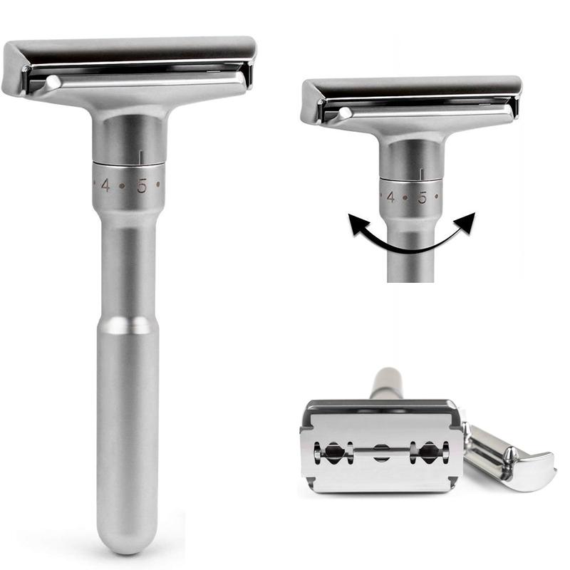 Adjustable Safety Razor Men'S Professional Manual Shaver Straight Edge Stainless Steel Barber Razor Men Folding Shaving Tool