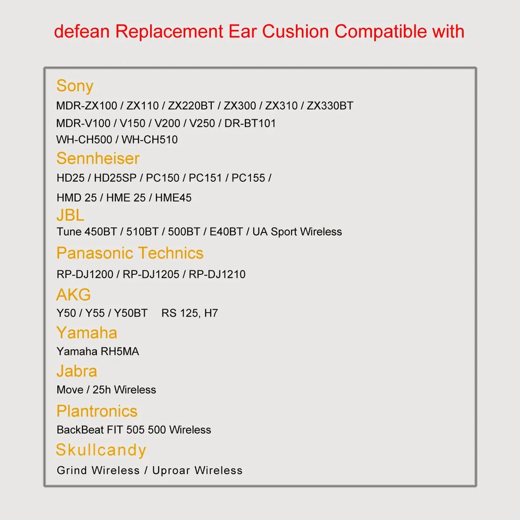 YAYINCC Ear Pads For Sennheiser PC 151/PC155 Headphones Replacement Soft Foam Cushion Sponge Pad Leather Earmuffs
