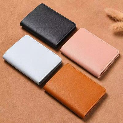 Portable Wallet Bank Card Bag Short Pu Leather Wallets