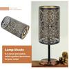 Metal Lamp Shades Hollow Carved Lampshade Iron Lamp Cover Modern Style Decorative Lamp Shade for Table Chandelier Wall Lamp, Flower Carved