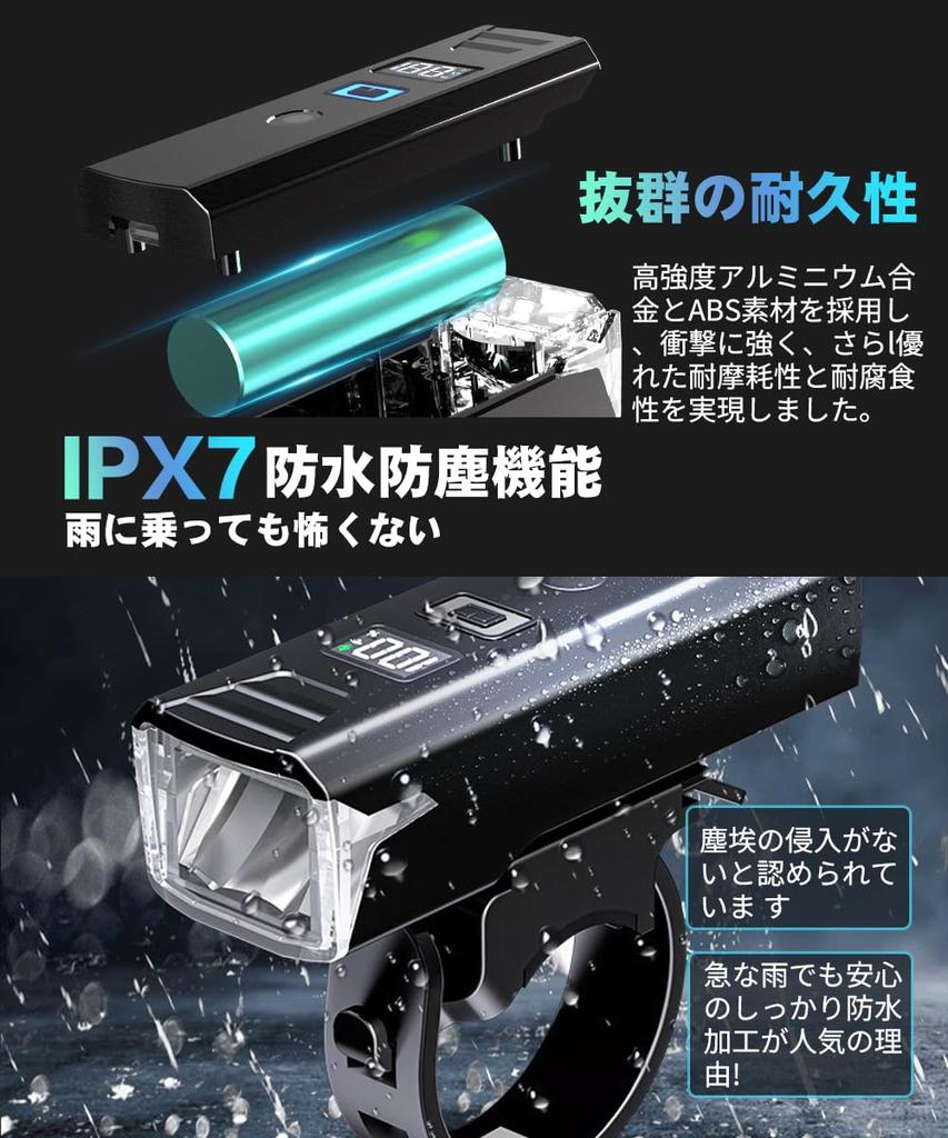 Bicycle Light with Light Automatic 2000 5 Lighting Wide IPX7 Bicycle Headlight for Cross Bikes and Road LED Battery Level USB Easy Compact and Perfect