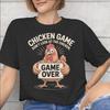 Chicken Game Dont Look At The Chicken Printed T Shirts for Unisex Unisex Cotton Tee Shirt Clothing