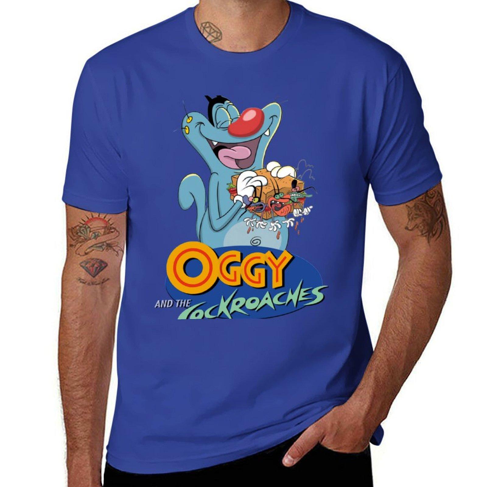 

Oggy And The Cockroaches (57) T-Shirt for a boy boys whites tees t shirts for men pack 3XL