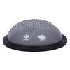 Yoga Semi-Circular Balance Ball: Thickened, Explosion-Proof Pilates Fitness Ball with Striped Wave Design.