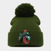 Christmas Elements Warm Beanie Autumn and Winter Santa Claus Knitted Hat Outdoor Hairball Warm Hat