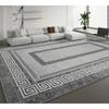 Alfombra de Chenilla de Lujo Alfombra Persa Floral Bohemia Lavable a Máquina para Sala de Estar Dormitorio Entrada Gris Negro Alfombras de Piso Boho