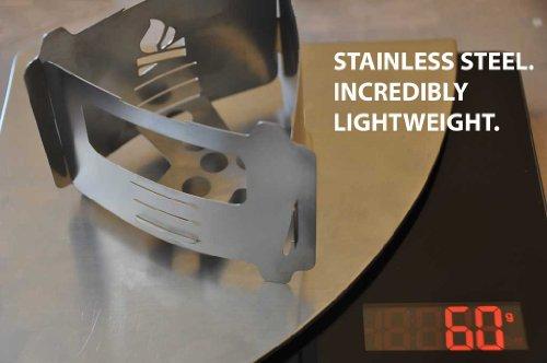 Bushbox Ultralight Outdoor Pocket Stove, a fire pit and outdoor cooker