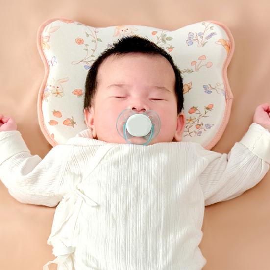 Baby Shaping Pillow Memory Foam Head Support for Strollers Cribs Breathable Infant Flat Head Pillow Cute Baby Gifts