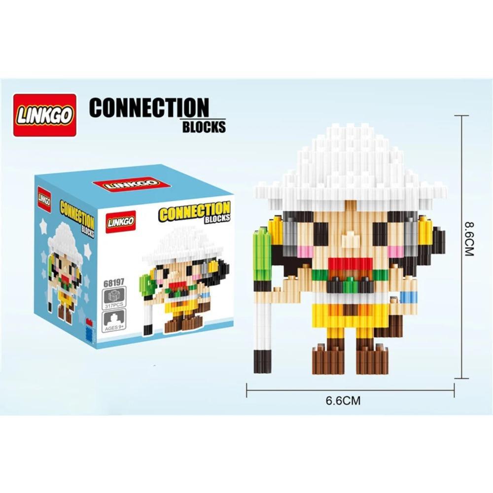 

One Piece Connection Building Blocks Luffy Chopper Nami Sanji Zoro Usopp Ace Franky Brook Robi Diamond Brick Figure Toy Toy For Kids With box