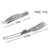 Utensil Set Camping Cutlery Utensil Set Flatware Silver