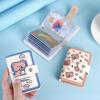 Cute Cartoon Women ID Credit Card Holder Bag Pu Leather Women Travel ID Bank Credit Card Holder Hasp Business Card Wallet Bags KTB