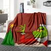 Grinch Christmas Star Blanket Soft Throw Blanket For Home Bedroom Bed Sofa Travel Office Solid Christmas Blanket