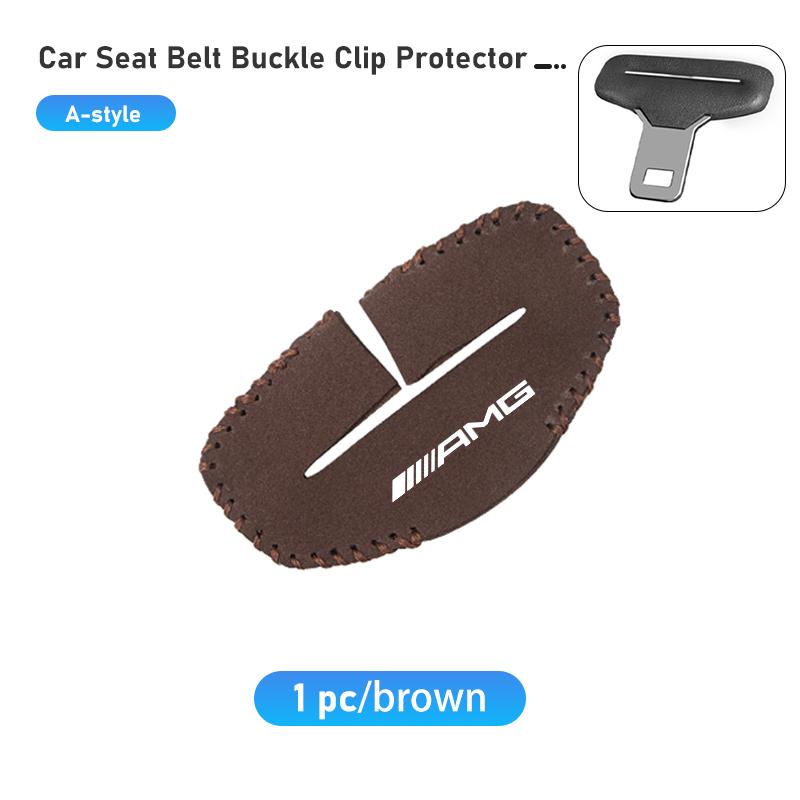 BLZ3 Universal Car Seat Belt Buckle Clip Protector Cover Anti-Scratch For Mercedes Benz AMG A B C E S G Class W201 W210 W108 W205
