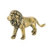 Copper Lion Statue Cute Mini Lion Sculpture Brass Lion King Figurines  Office Decoration