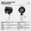Luz Frontal para Bicicleta Eléctrica 36V 48V WUXING QD199 LED Luz Frontal para Patinete Eléctrico LED Impermeable Faro de Alta Potencia para Bicicleta Eléctrica