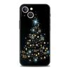 Luxury TPU Soft Phone Case For iPhone 16 11 15 14 Pro MAX 12 13 7 8 Plus X XR XS SE 2022 Black Cover Merry Christmas Tree