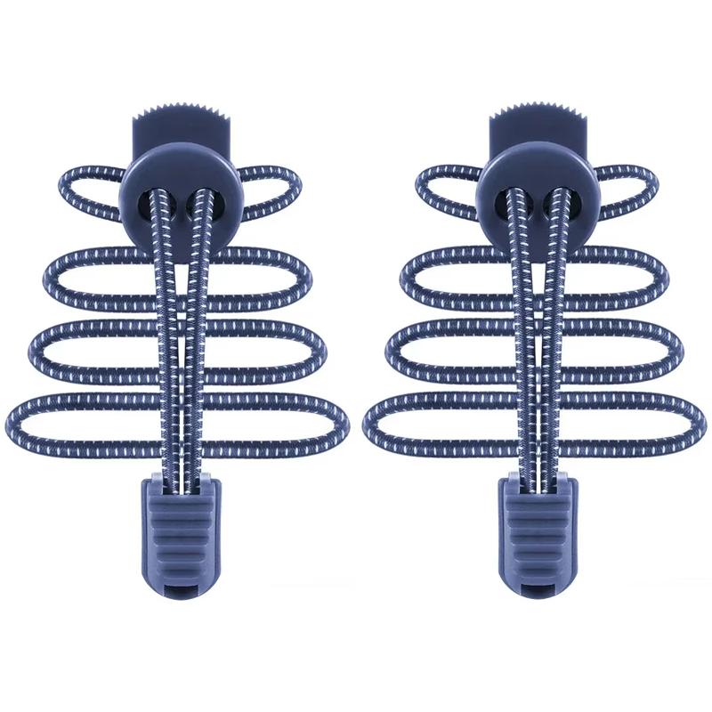 1 Paar/3 Paar Runde Elastische Schnürsenkel Ohne Binden Schnürsenkel für Sneaker und Freizeitschuhe Schnell An- und Ausziehbare Schnürsenkel