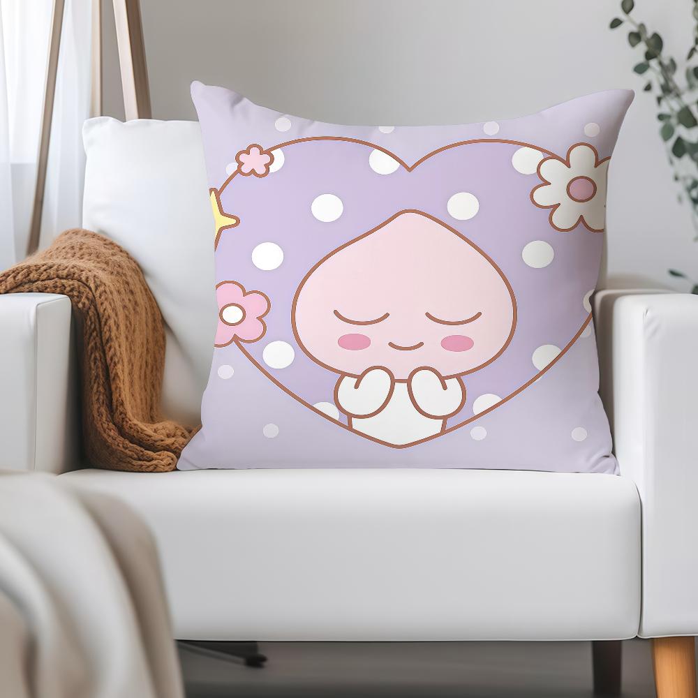 Cartoon K-KAKAO CUTE F-FRIENDS Pillow Case Applicable Space For Guest Rooms Interiors Cars Office House Decoration 12x12Inch