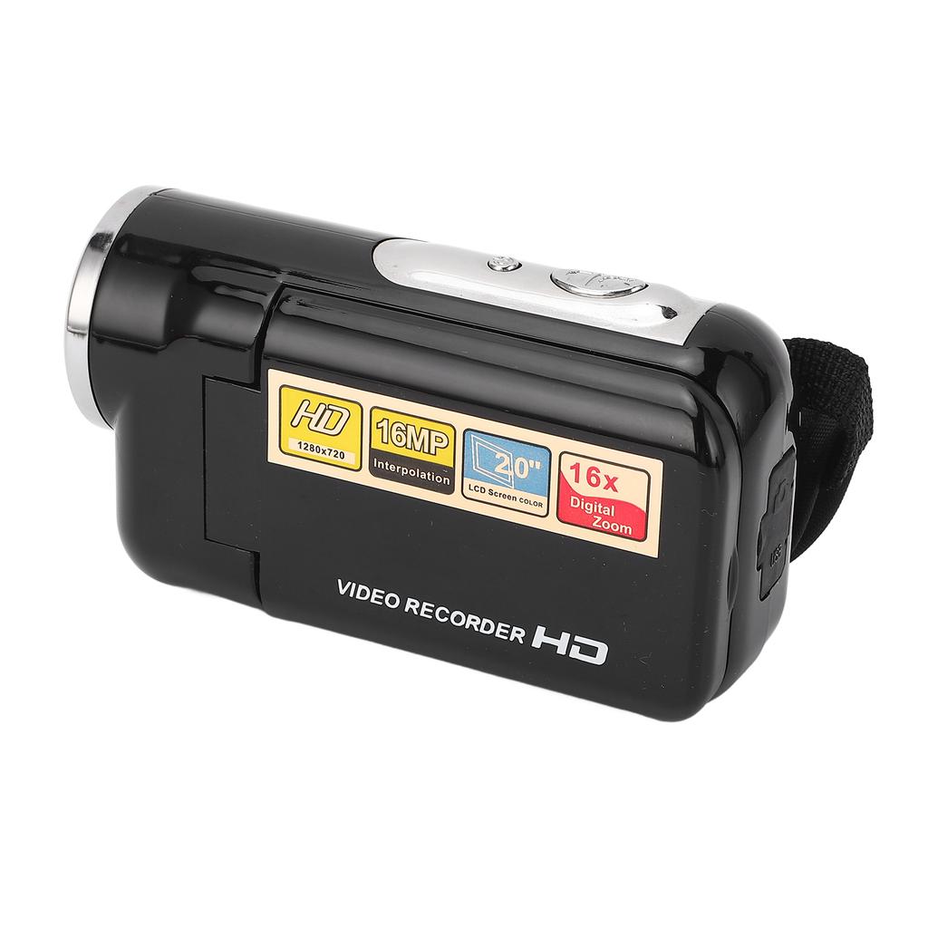 16MP 1080P Video Camera HD 16X Digital Zoom USB Digital Camera Video Recorder with 2 Inch Rotation Screen for Travel
