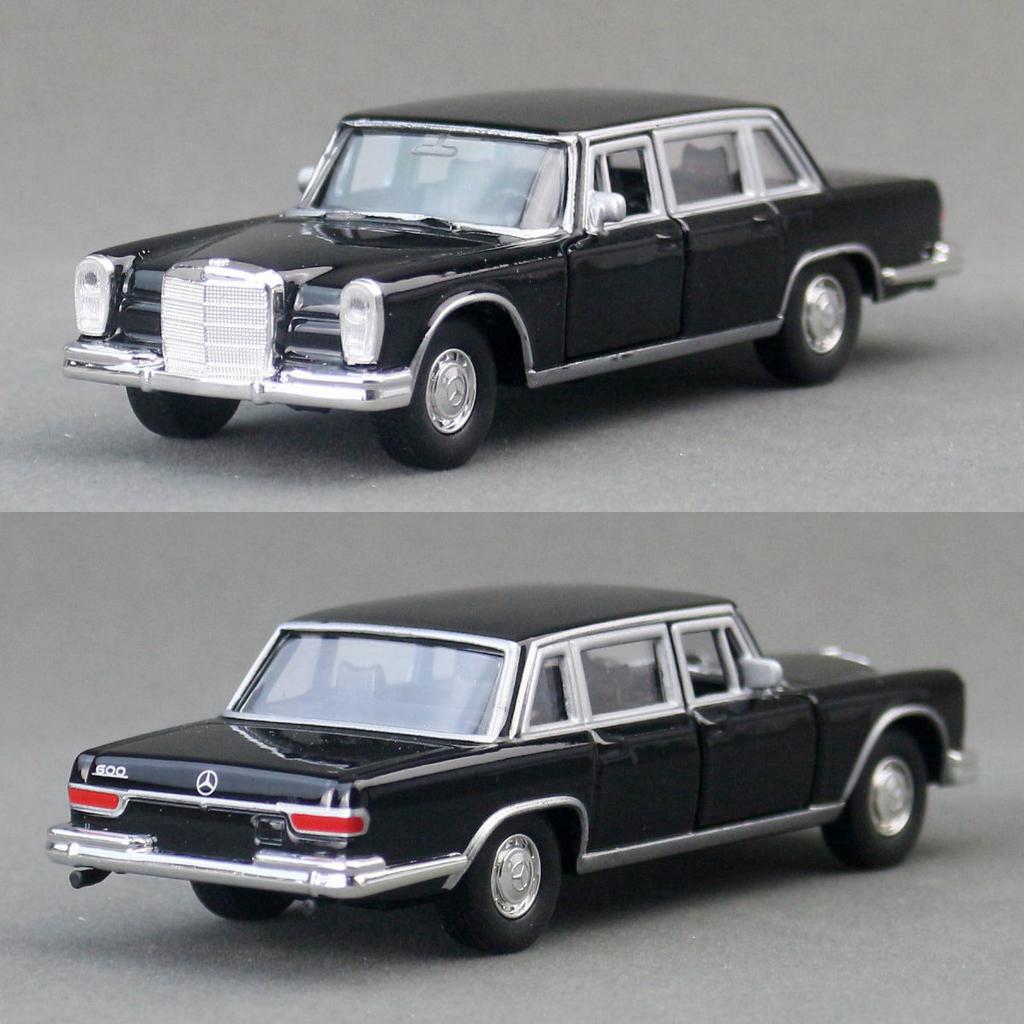 1/36 Mercedes-Benz 600 Pullman 1963 Toy Car For Children Welly Diecast Vehicle Miniature Pull Back Collection Gift For Boys