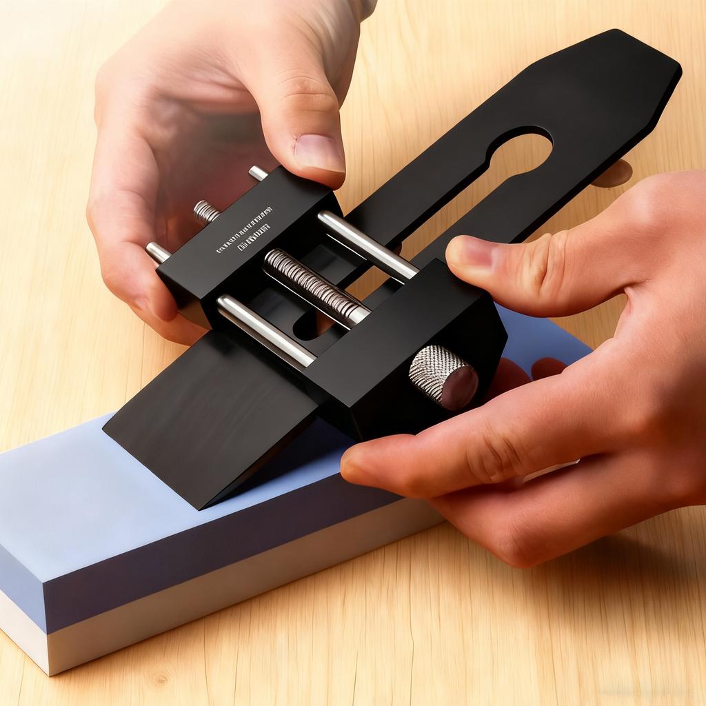Honing Guide Tool 0-70mm Sharpening Range Sharpening Holder Guide 15 To 45 Degree Angle Fixture for Woodworking Chisel and Plane
