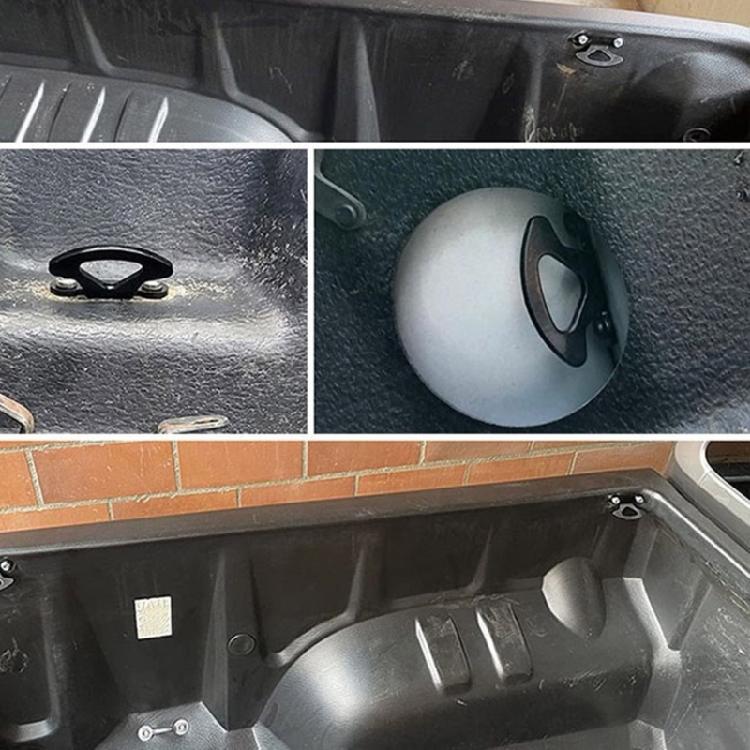 Punkty Mocowania do Ładowni Pickupów Uchwyty Wsporniki, 4 Szt., Wsparcie Mocowania Pasami Pasuje do F150 Bezpieczny Transport Bezpieczne Potrzeby Ładunkowe