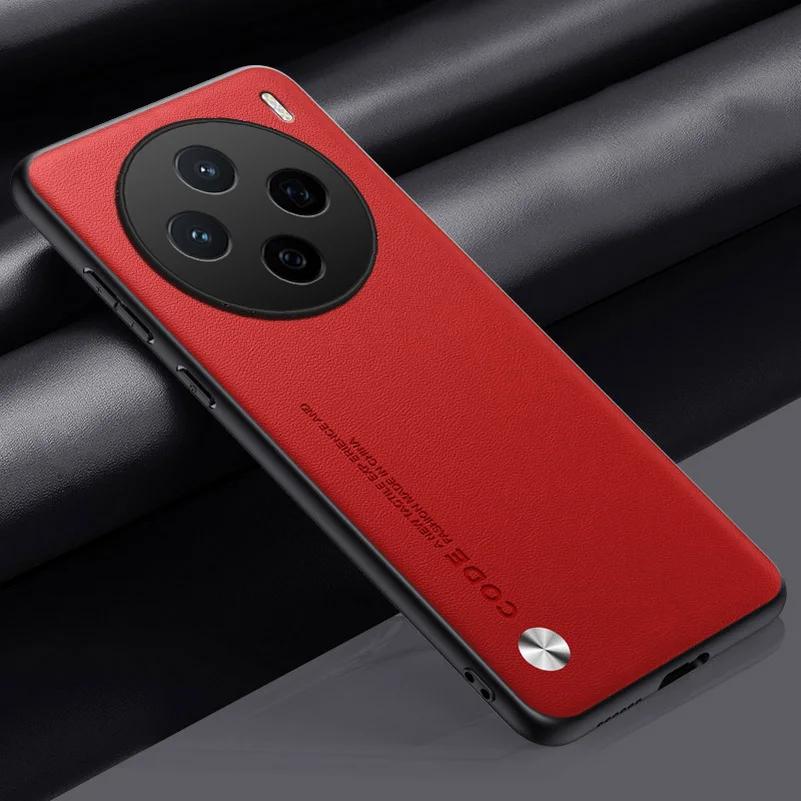 Plain PU Leather Case for VIVO X200s X200 Pro Mini X 200 Ultra Matte Cover Luxury Camera Protect Shockproof Soft Frame Bumper Cover