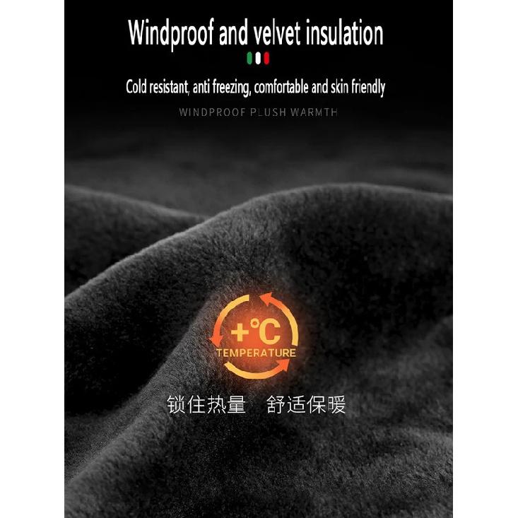 MOTOWOLF Motorcycle Winter Riding Windproof Snow Warm Gloves Leather Thickened Plush Thermal Snowmobile Glove Motocross Mittens
