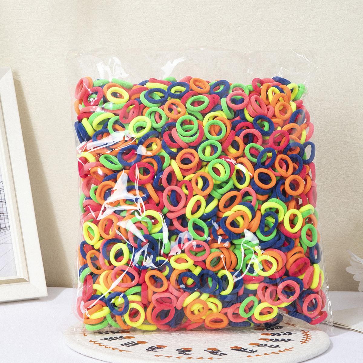 

100 шт./компл. эластичные цветные петли для волос, держатели для хвостиков, стильные парикмахерские аксессуары для женщин и повседневного использования, повседневная одежда