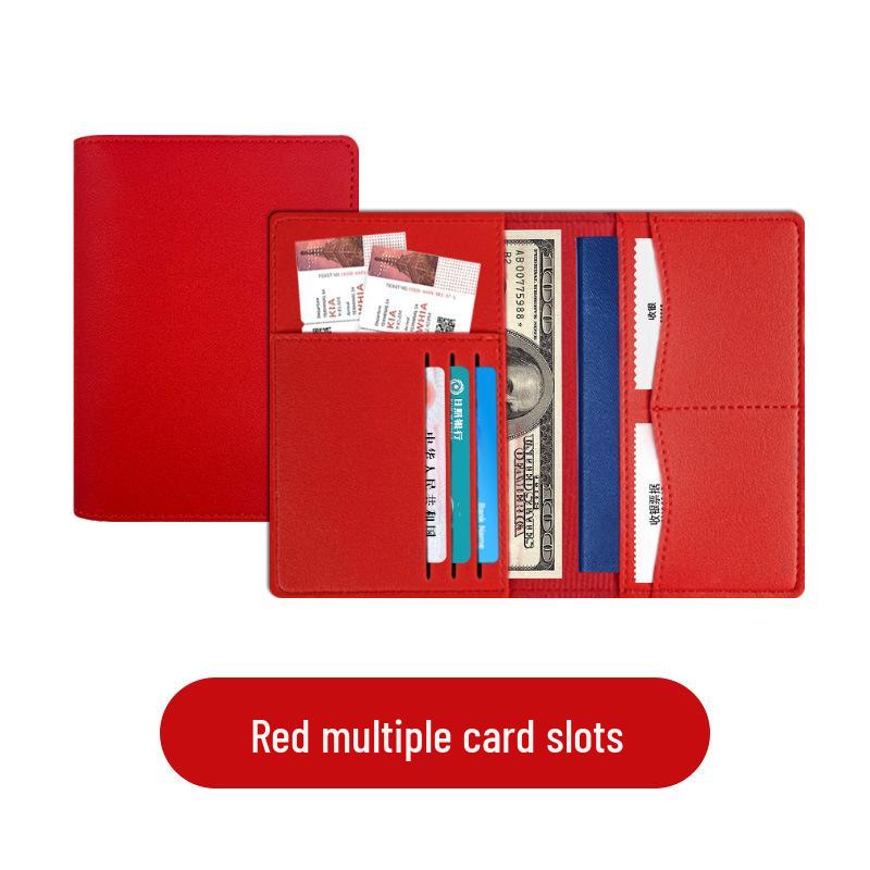 PU Leather Passport Holder & Travel Wallet Set - Multi-Function Passport Bag & Card Holder
