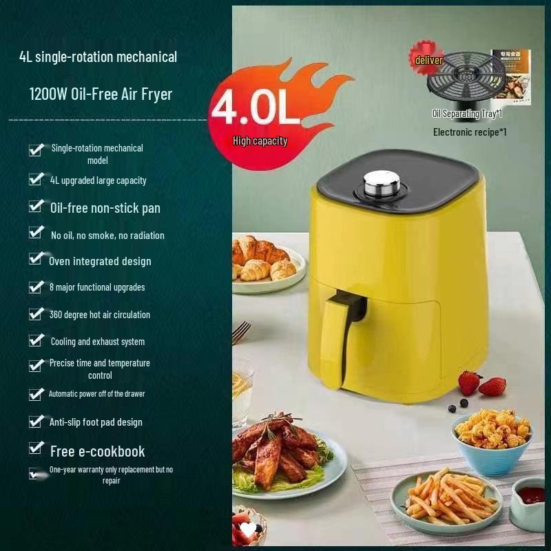 

Yangzi 5L Multifunctional Air Fryer with Timer & Temperature Control