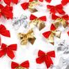Christmas Decoration Wedding Hanging Decorations Christmas Bows Bowknot Christmas Tree Ornaments