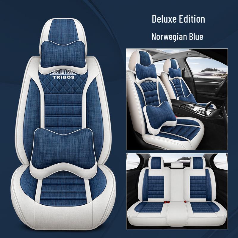 Custom Linen Seat Covers for Changan CS75/CS35/CS55/Yuexiang V3V7/Yidong - All-Season Full Coverage Cushions.