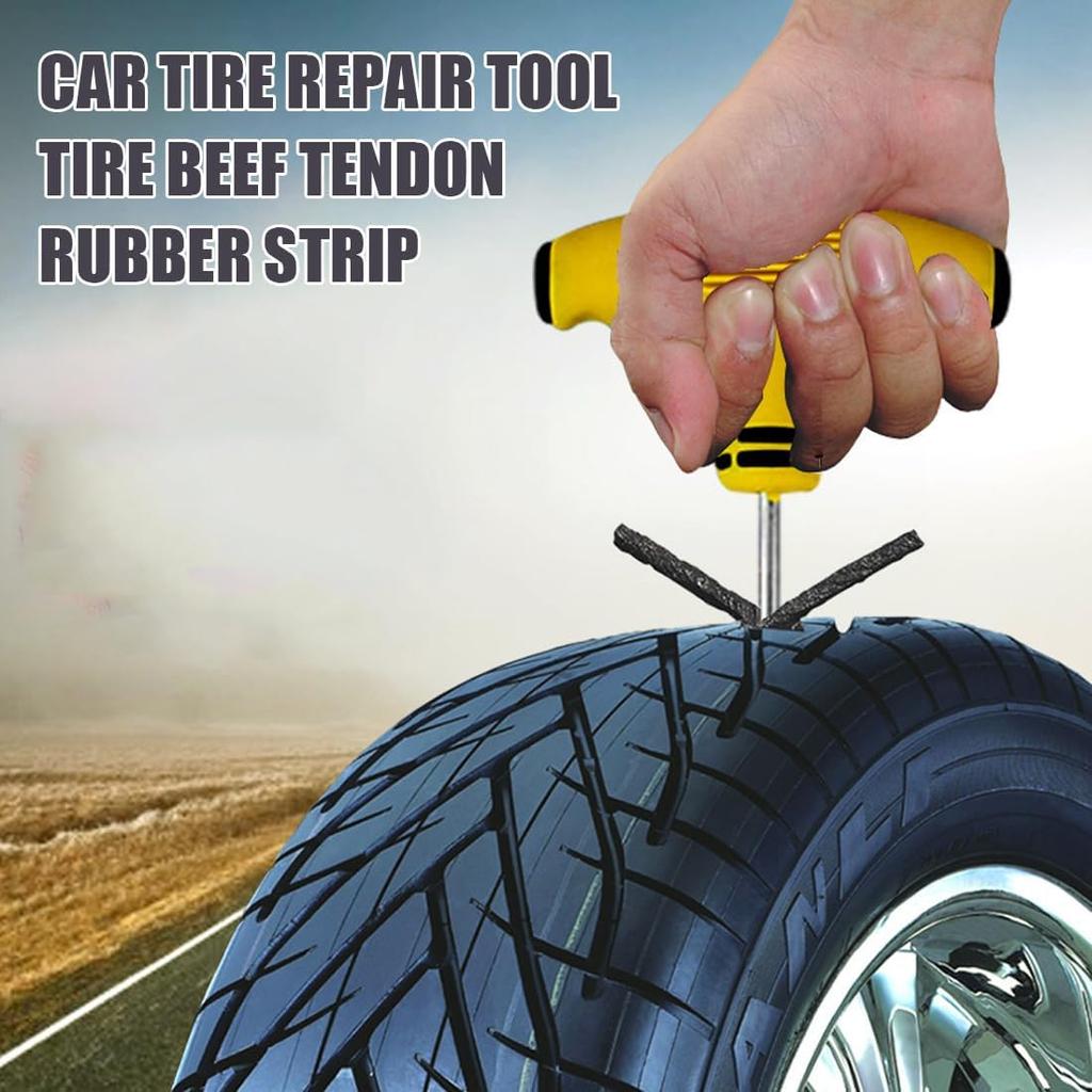 Rubber Quick Recovery Glue Strip Tyre Puncture Repair Kit for Car Motorcycle Bike Tubeless Tire Sealant Auto Accessories