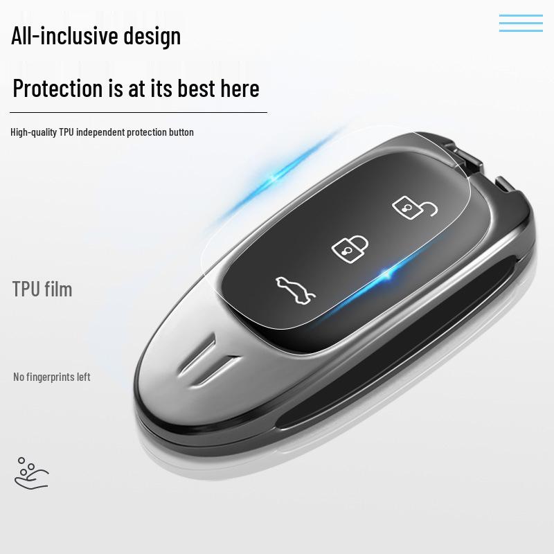 Ideal 2021 Car Key Protective Cover: Minimalist Metal Design for Both Men and Women