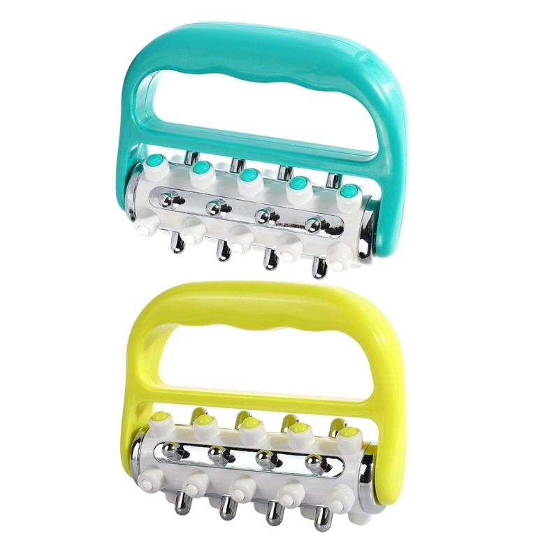 ABS Manual Body Massage Roller With Ergonomic Design For Full Body Muscle Recovery Home Gym Use