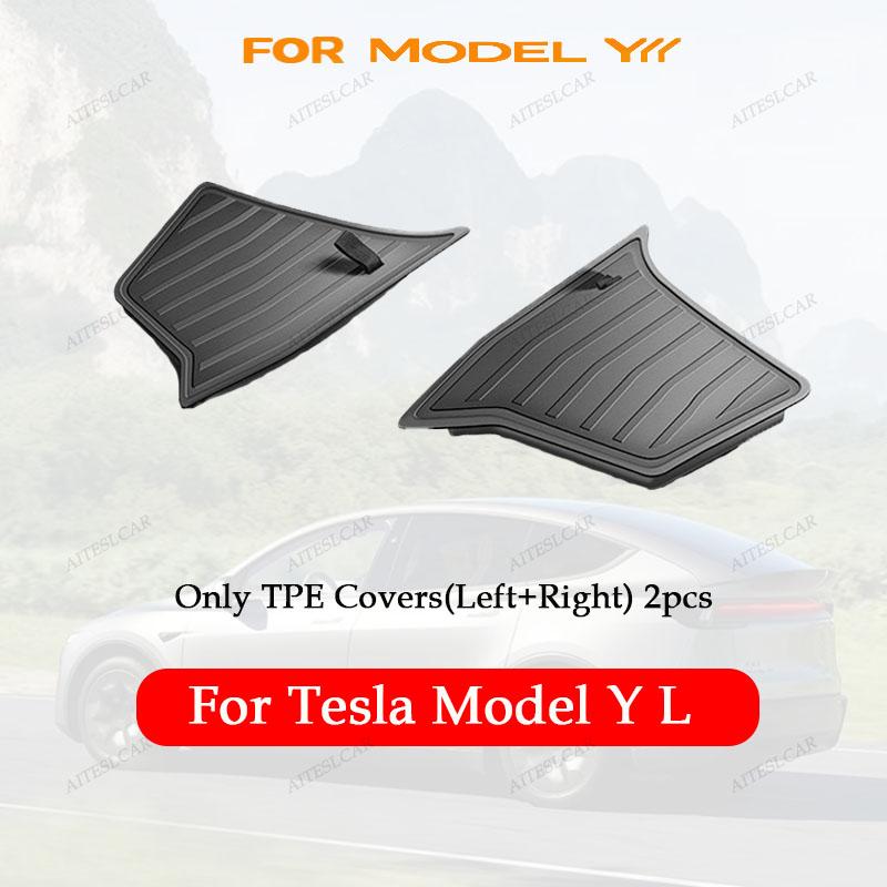 For Tesla Model Yl Launch  Rear Trunk Side Storage Bucket Left Right Organizer Box Waterproof Car Cargo Storage Container
