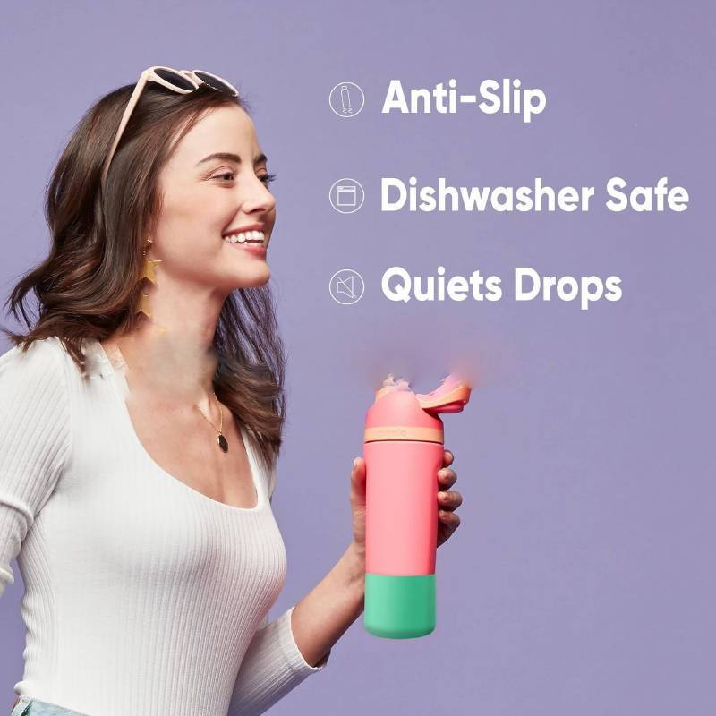 Funda Protectora de Silicona Para Botellas de Agua Aisladas Owala de 24 oz y 32 oz con Agarre Antideslizante y Resistencia a Caídas