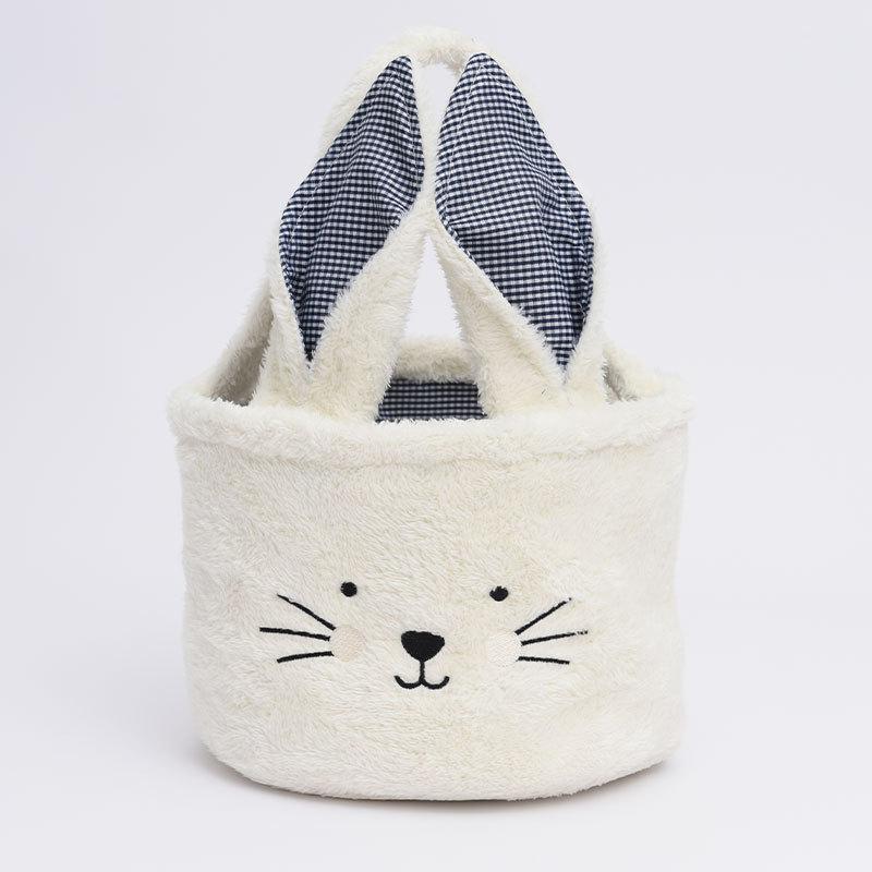 Easter Basket Rabbit Candy Bag Children's Storage Bucket Plush Soft and Easter Storage Basket Cartoon Easter Decoration 2025