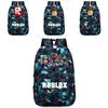 Stylish Roblox Backpack For Kids Featuring A Vibrant Cartoon Pattern And Large Capacity