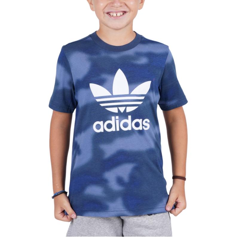 Adidas Originals T Shirt Blue Children Aged 3 7 Years Old GN4119