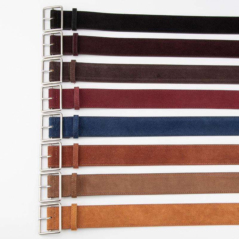 New Korean Version Simple and High-end Genuine Leather Belt for Women with Jeans Decoration Trendy Waist-hugging Women Belt