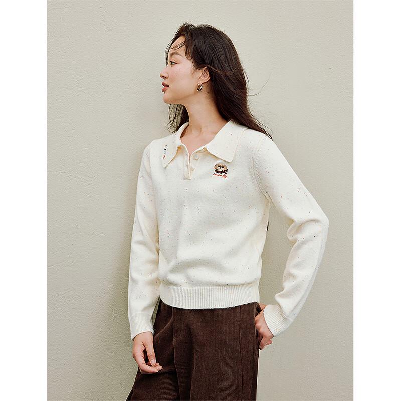 INMAN Cute Pet Embroidered Doll Collar Sweater