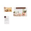 Magnetic refrigerator magnet message board magnetic decoration solid wood simple creative Japanese handmade literary home