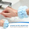 Wristband for Yoga Washing Face Soft Flannel Wrist Strap Reusable Makeup Towel Wrist Velvet Towel Girls Elastic Face Wash