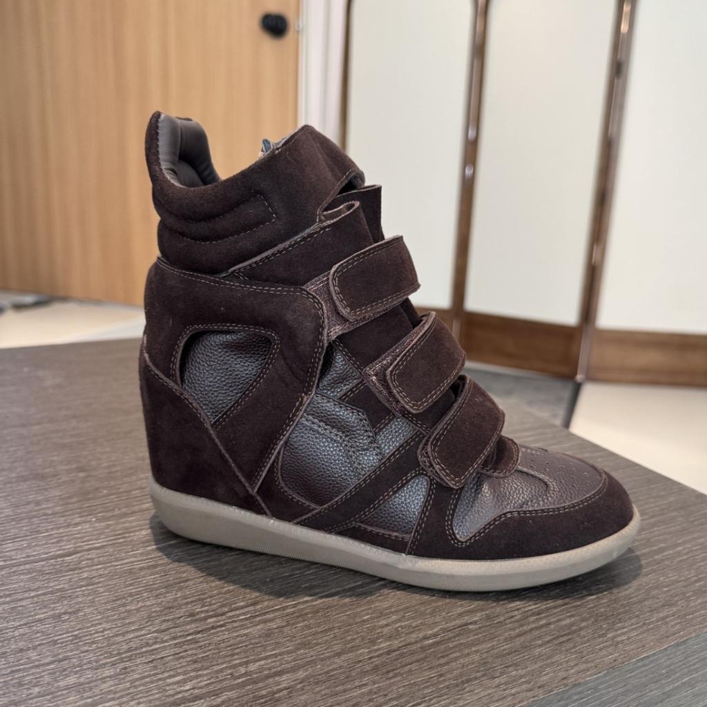 Leather Inner Height Increase Velcro Boxing Boots Women's Winter New Short Boots Sports Style Casual Boots Women's Boots