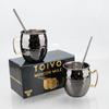 500ml Pure Copper Cup Moscow Mule Handcrafted Mug Cup Hammered Smooth Finish Moscow Mule Mugs Mules Cocktails Coffee Beer
