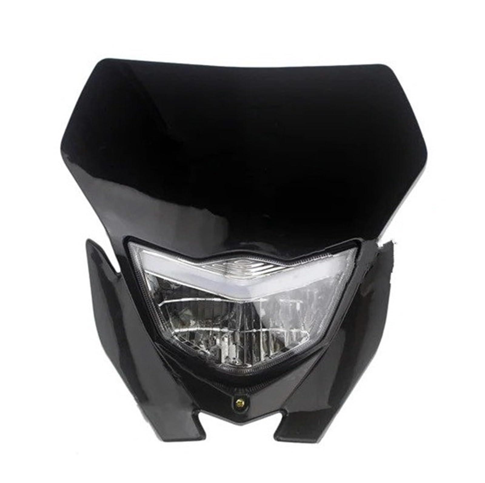 

Мотоциклетная фара D-Tracker для KX250 KLR250 KLX250 H4 Мотокросс Фара Обтекатель Фара Фара (черный) One Size чёрный