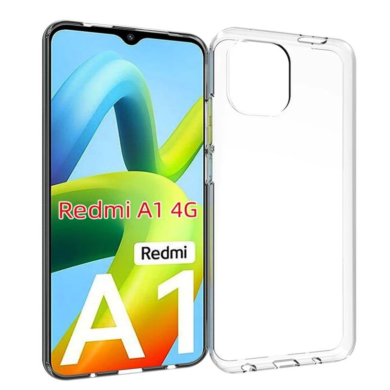 Case For Xiaomi Redmi A1 Crystal Clear Transparent Silicone Soft Phone Cases For Xiaomi Redmi A1 A 1 Ultra Thin TPU Back Cover Shell